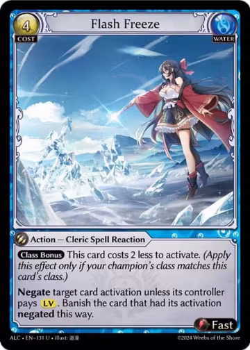 Flash Freeze (131), Alchemical Revolution — Grand Archive card price