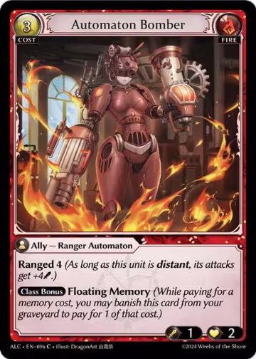 Automaton Bomber (096), Alchemical Revolution — Grand Archive card price