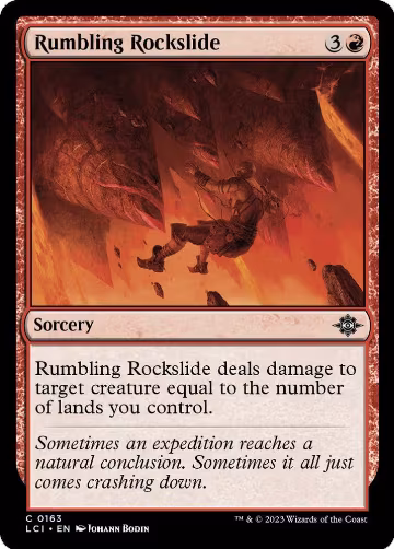 Rumbling Rockslide (163), The Lost Caverns of Ixalan — Magic card price