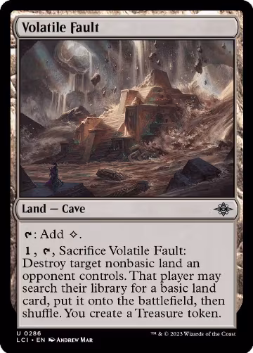 Volatile Fault (286), The Lost Caverns of Ixalan — Magic card price