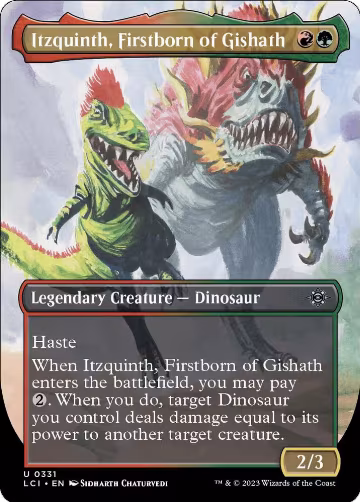 Itzquinth, Firstborn of Gishath (Borderless) (331), The Lost Caverns of Ixalan — Magic card price