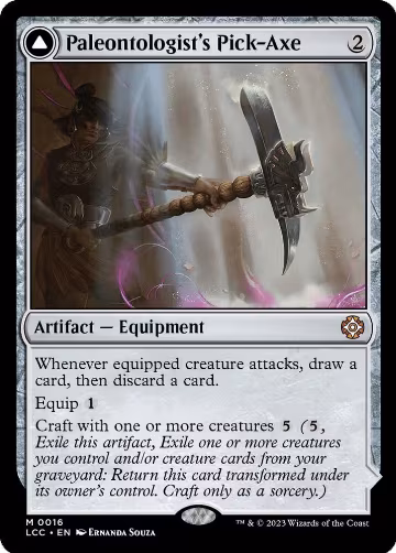 Paleontologist's Pick-Axe (16), Commander: The Lost Caverns of Ixalan — Magic card price