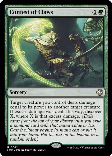 Contest of Claws (12), Commander: The Lost Caverns of Ixalan — Magic card price