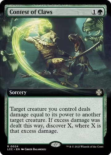 Contest of Claws (Extended Art) (24), Commander: The Lost Caverns of Ixalan — Magic card price