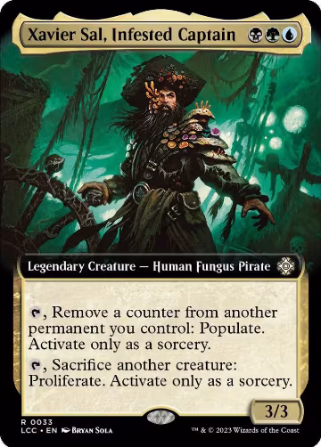 Xavier Sal, Infested Captain (Extended Art) (33), Commander: The Lost Caverns of Ixalan — Magic card price