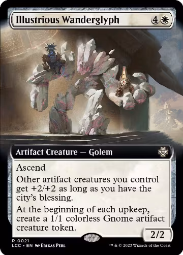 Illustrious Wanderglyph (Extended Art) (21), Commander: The Lost Caverns of Ixalan — Magic card price