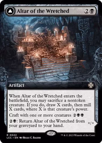Altar of the Wretched (Extended Art) (22), Commander: The Lost Caverns of Ixalan — Magic card price