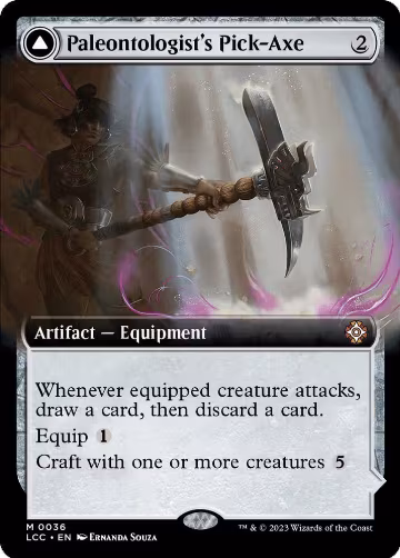 Paleontologist's Pick-Axe (Extended Art) (36), Commander: The Lost Caverns of Ixalan — Magic card price