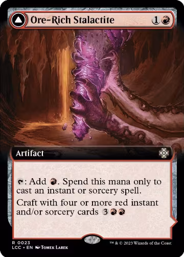 Ore-Rich Stalactite (Extended Art) (23), Commander: The Lost Caverns of Ixalan — Magic card price