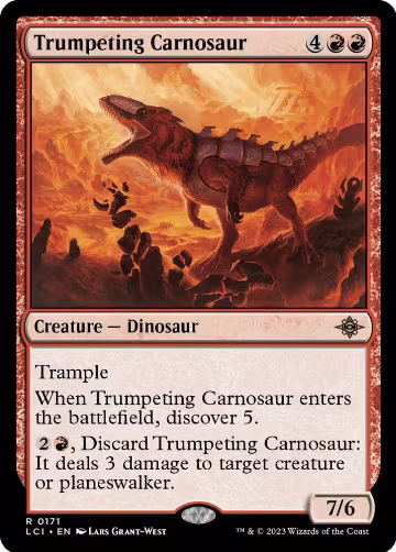 Trumpeting Carnosaur (171), The Lost Caverns of Ixalan — Magic card price
