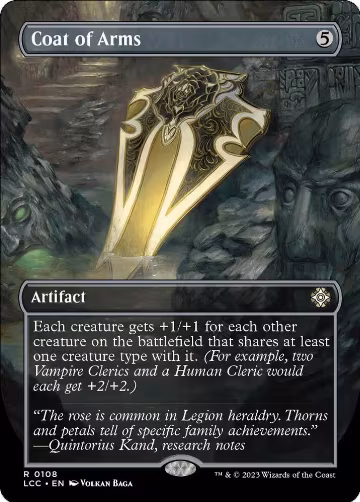 Coat of Arms (Borderless) (108), Commander: The Lost Caverns of Ixalan — Magic card price