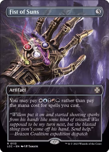 Fist of Suns (Borderless) (113), Commander: The Lost Caverns of Ixalan — Magic card price