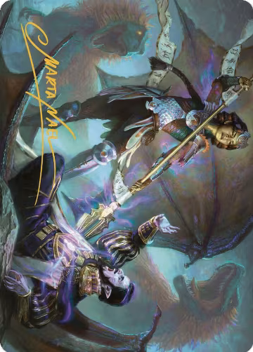 Huatli's Final Strike Art Card (Gold-Stamped Signature) (28), Art Series: The Lost Caverns of Ixalan — Magic card price