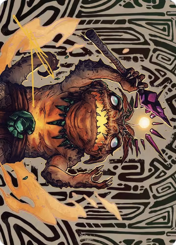 Zoyowa Lava-Tongue Art Card (Gold-Stamped Signature) (54), Art Series: The Lost Caverns of Ixalan — Magic card price