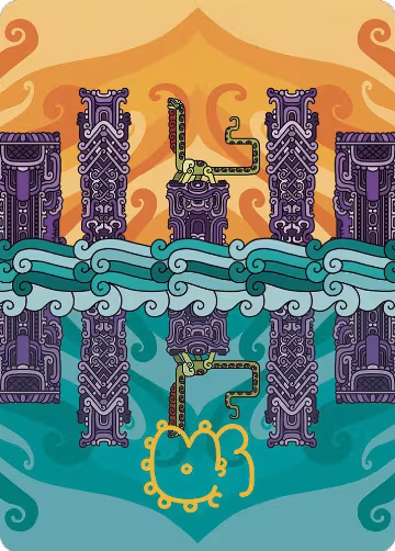 Echoing Deeps Art Card (Gold-Stamped Signature) (64), Art Series: The Lost Caverns of Ixalan — Magic card price
