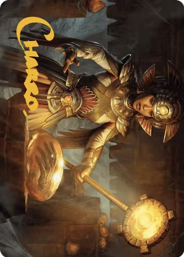 Curator of Sun's Creation Art Card (Gold-Stamped Signature) (18), Art Series: The Lost Caverns of Ixalan — Magic card price