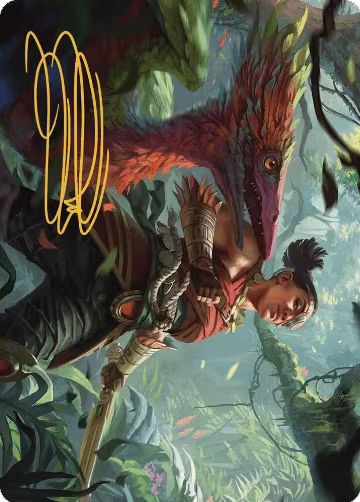 Wayta, Trainer Prodigy Art Card (Gold-Stamped Signature) (71), Art Series: The Lost Caverns of Ixalan — Magic card price