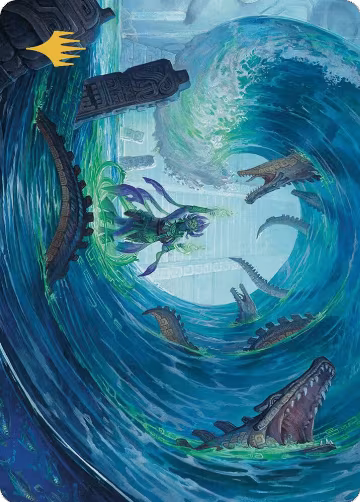 Wave Goodbye Art Card (Gold-Stamped Planeswalker Symbol) (76), Art Series: The Lost Caverns of Ixalan — Magic card price