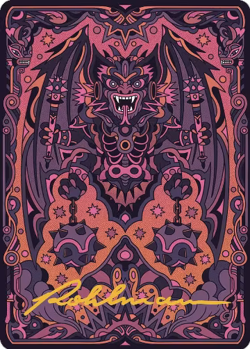 Bloodletter of Aclazotz Art Card (61/81) (Gold-Stamped Signature) (61), Art Series: The Lost Caverns of Ixalan — Magic card price