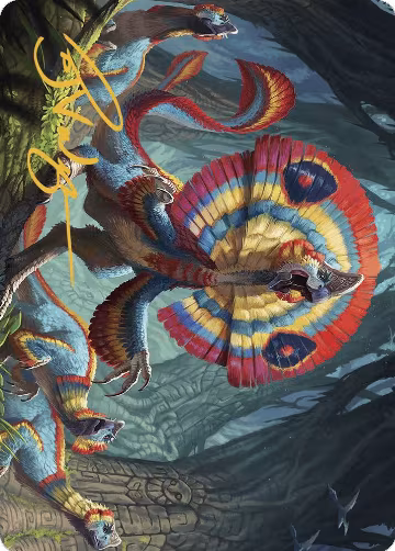 Sunfrill Imitator Art Card (Gold-Stamped Signature) (78), Art Series: The Lost Caverns of Ixalan — Magic card price