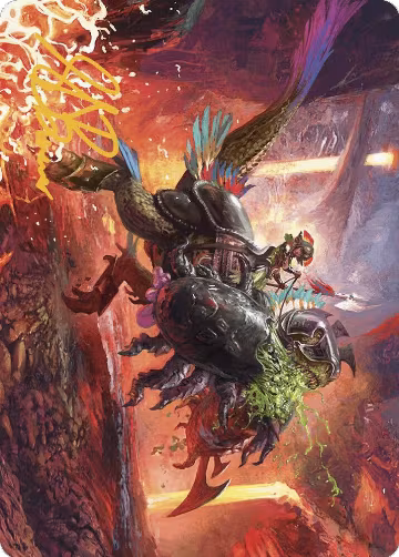 Triumphant Chomp Art Card (Gold-Stamped Signature) (21), Art Series: The Lost Caverns of Ixalan — Magic card price