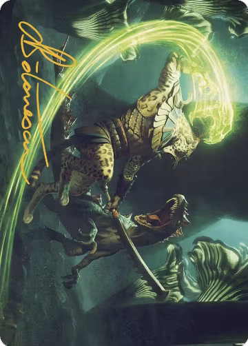 Contest of Claws Art Card (Gold-Stamped Signature) (72), Art Series: The Lost Caverns of Ixalan — Magic card price