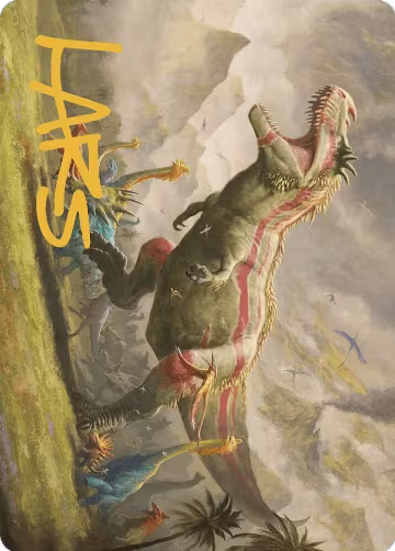 Ghalta, Stampede Tyrant Art Card (Gold-Stamped Signature) (24), Art Series: The Lost Caverns of Ixalan — Magic card price