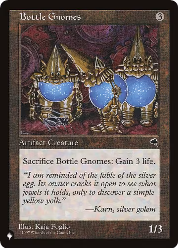 Bottle Gnomes (TMP), The List Reprints — Magic card price