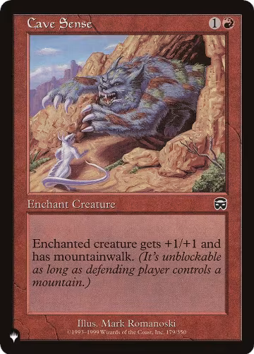 Cave Sense (179/350), The List Reprints — Magic card price