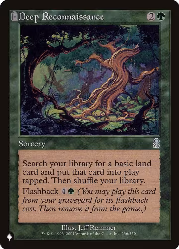 Deep Reconnaissance (236/350), The List Reprints — Magic card price