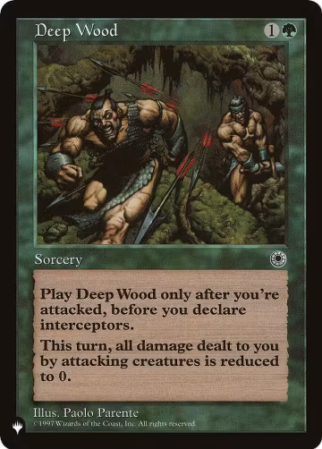 Deep Wood, The List Reprints — Magic card price