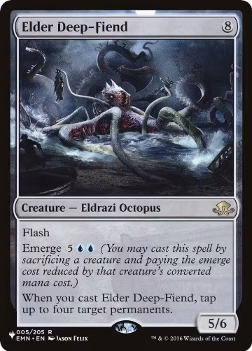 Elder Deep-Fiend (005/205), The List Reprints — Magic card price