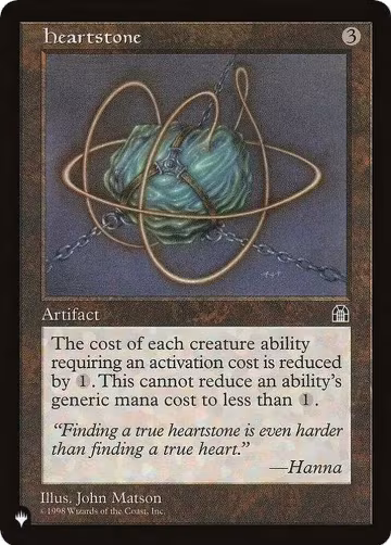 Heartstone (STH), The List Reprints — Magic card price