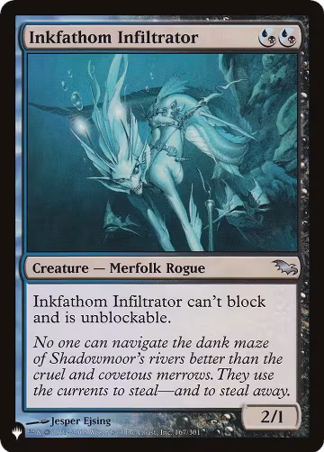 Inkfathom Infiltrator (167/301), The List Reprints — Magic card price