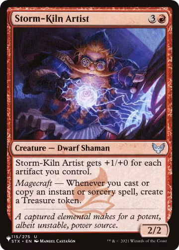Storm-Kiln Artist (STX) (115/275), The List Reprints — Magic card price