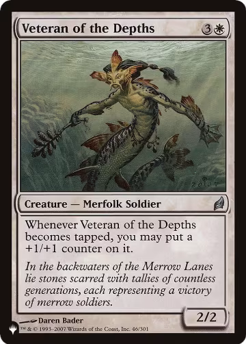 Veteran of the Depths (46/301), The List Reprints — Magic card price