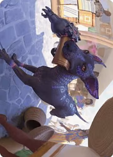 Mischievous Pup Art Card (3), Art Series: The Lost Caverns of Ixalan — Magic card price