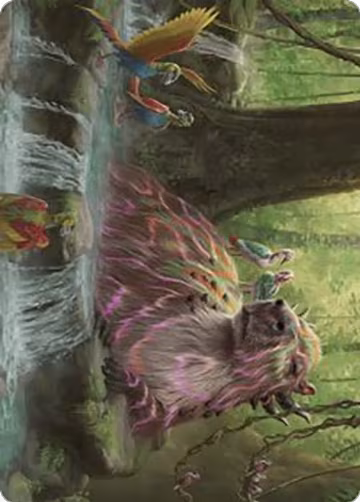 Basking Capybara Art Card (22), Art Series: The Lost Caverns of Ixalan — Magic card price