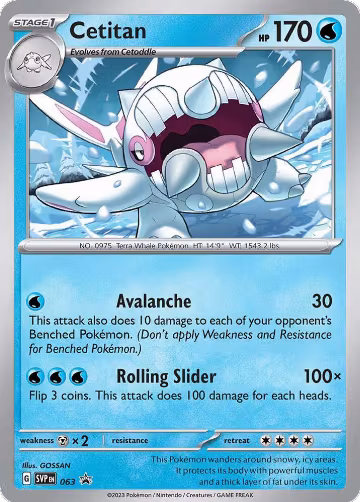 Cetitan - 063 (063), Scarlet & Violet Promo Cards — Pokémon card price