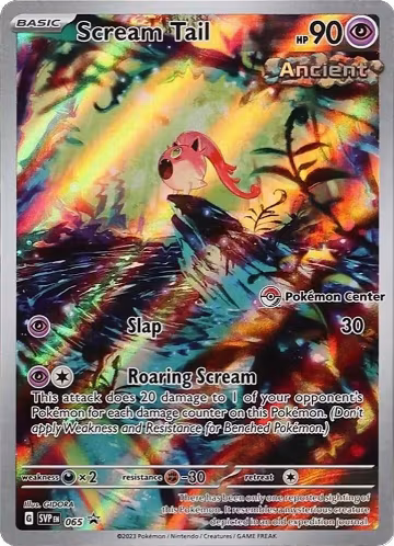 Scream Tail - 065 (Pokemon Center Exclusive) (065), Scarlet & Violet Promo Cards — Pokémon card price