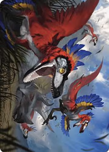 Wrathful Raptors Art Card (77), Art Series: The Lost Caverns of Ixalan — Magic card price