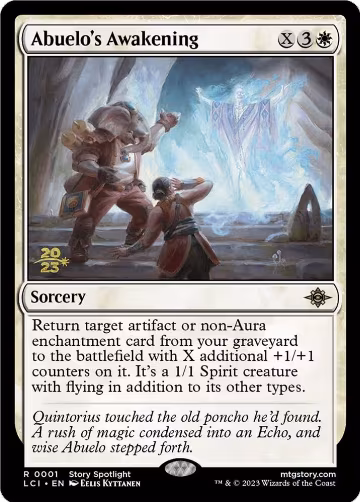 Abuelo's Awakening (1), Prerelease Cards — Magic card price