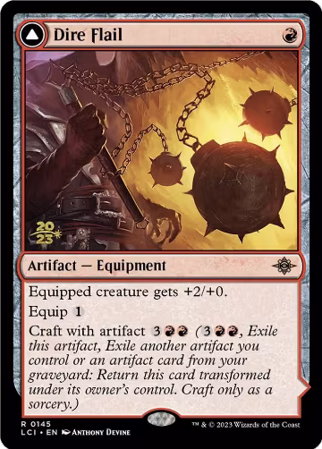 Dire Flail (145), Prerelease Cards — Magic card price