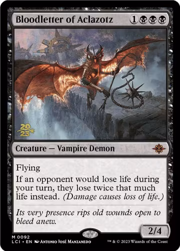 Bloodletter of Aclazotz (92), Prerelease Cards — Magic card price