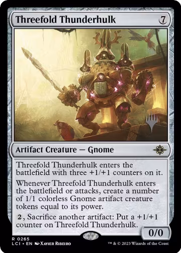 Threefold Thunderhulk (265), Promo Pack: The Lost Caverns of Ixalan — Magic card price