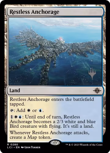 Restless Anchorage (280), Promo Pack: The Lost Caverns of Ixalan — Magic card price