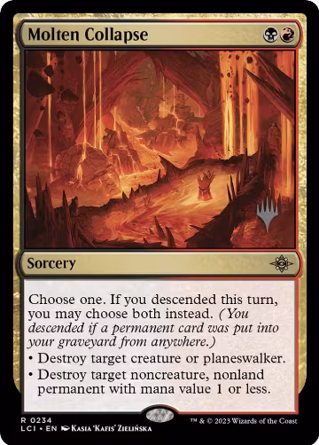 Molten Collapse (234), Promo Pack: The Lost Caverns of Ixalan — Magic card price
