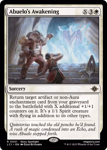 Abuelo's Awakening (1), Promo Pack: The Lost Caverns of Ixalan — Magic card price