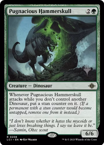 Pugnacious Hammerskull (208), Promo Pack: The Lost Caverns of Ixalan — Magic card price