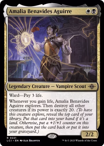Amalia Benavides Aguirre (221), Promo Pack: The Lost Caverns of Ixalan — Magic card price